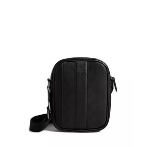 Ted Baker Waydon House Check‎ Black Crossbody Flight Bag Like New